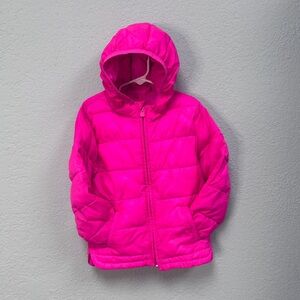 Like New Baby GAP Hot Pink 5T PrimaLoft Lightwt Water Resistant Puffer Jacket